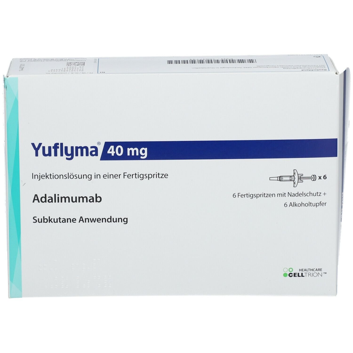 Authentic Yuflyma Adalimumab Citrate-Free Auto-Injector Pen by Celltrion
