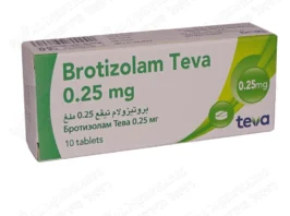 Original blister pack of Brotizolam TEVA 0.25mg tablets for severe insomnia treatment