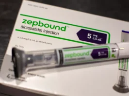 Box of Zepbound KwikPen injections 5mg for weight loss