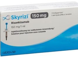 Original Skyrizi 150mg Pen packaging AbbVie - Buy Skyrizi Online for Psoriasis